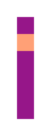 紫の色鉛筆のドット絵