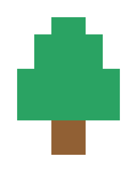 緑色の木（大）