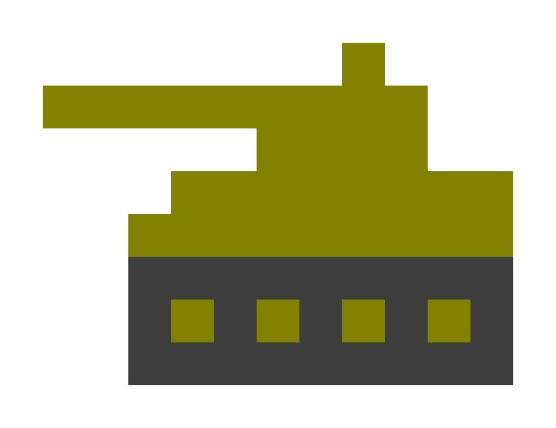 戦車のドット絵